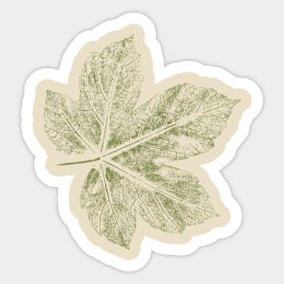 Maple Leaf - Nature IMPRINT - Restrained Sticker